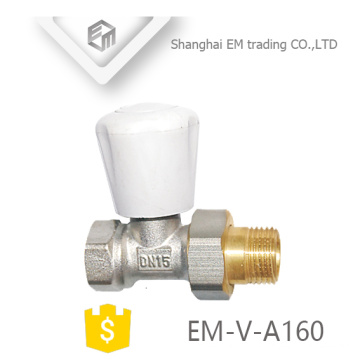 EM-V-A160 china fornecedor latão 1/2 &quot;válvula de ângulo do regulador de temperatura do radiador DN15